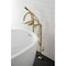 Aqua Vintage CCK8107DKL Freestanding Tub Faucet with Supply Line, Stop Valve, Brushed Brass CCK8107DKL - alternate 5